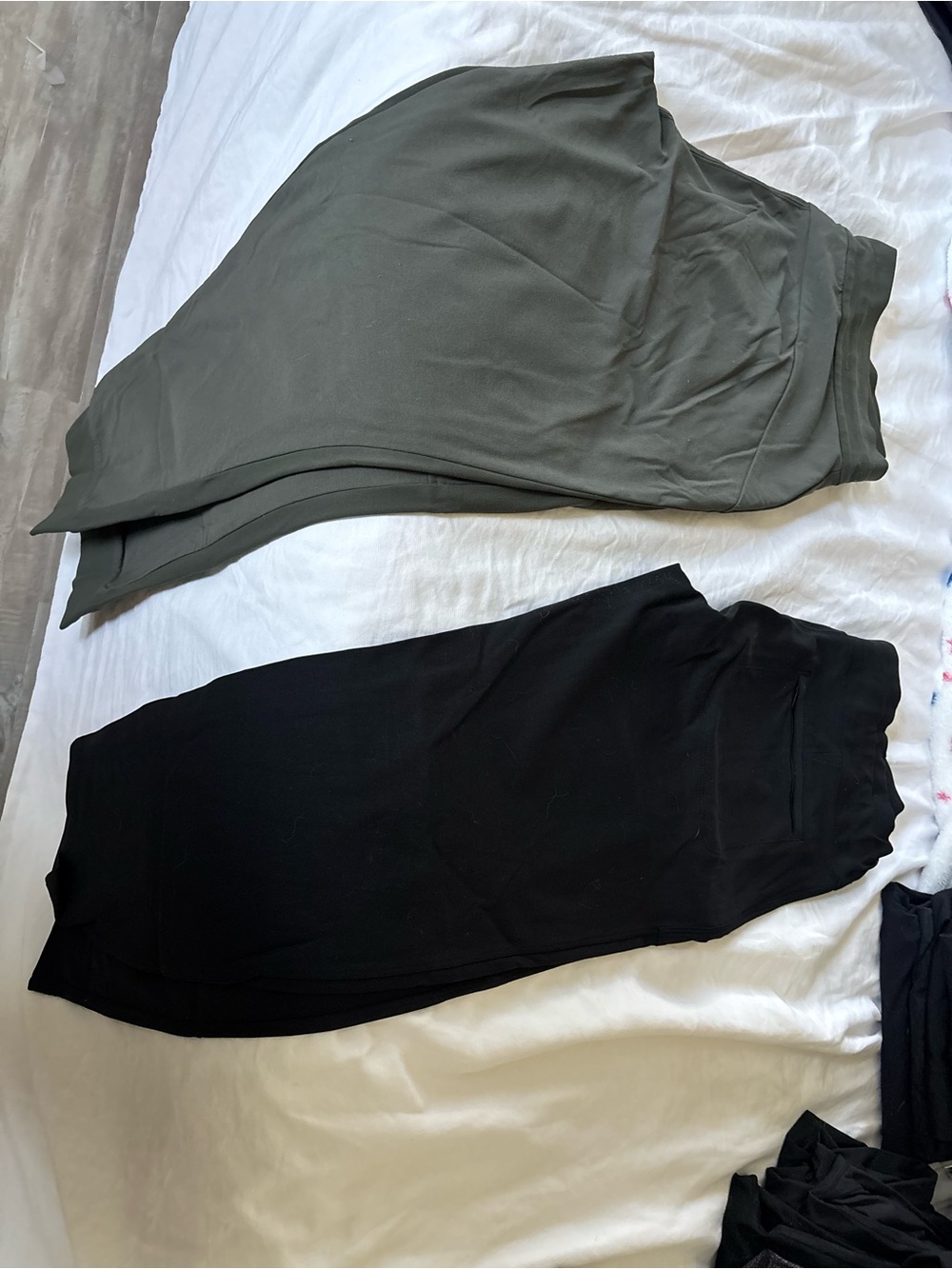 Athleta Olive Green and Black Track Joggers - bundle of 2!!!